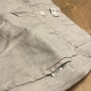 Linen Onia Pants, grey linen size medium